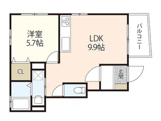 メゾンソレイユ【1階】の間取り