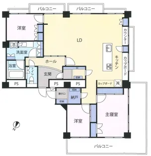 パビヨン目黒【7階】の間取り