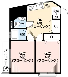 代田ニューハイツ【4階】の間取り