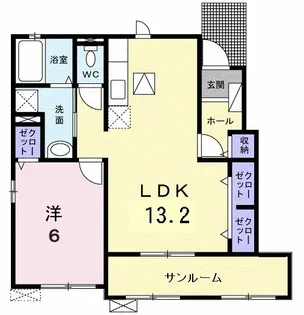エクセリッシュ A【1階】の間取り