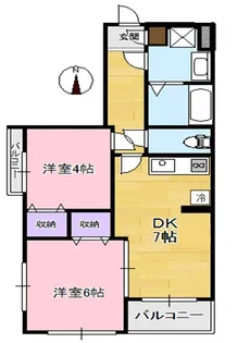 ボナールマンションII【2階】の間取り