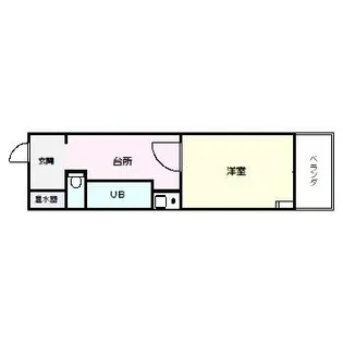 フレグランス東新城【2階】の間取り