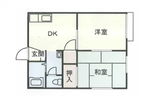 ベルメゾン中島D【2階】の間取り
