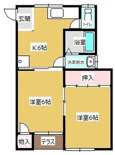 ノースウイングI【1階】の間取り