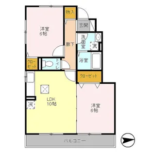 フローラ【1階】の間取り