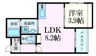 Lien五日市【1階】の間取り