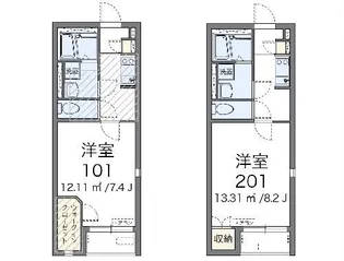 レオネクスト瑠璃【1階】の間取り