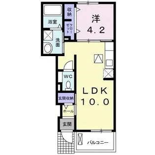 ゴールド・リッチ平江・I【1階】の間取り