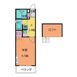 シャトレー中平【1階】の間取り