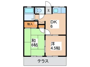 ニュ-サンハイツ【1階】の間取り