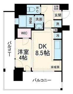 ライオンズ朝霞台ベルポートマークス【7階】の間取り