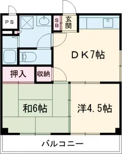 ロゼ松縄町【5階】の間取り