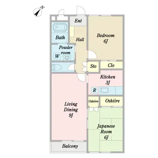コーポ・クレール【2階】の間取り