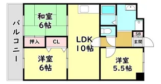 大阪府寝屋川市下木田町【マンション】の間取り