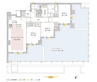 クオス鴨居白山レジデンス【4階】の間取り
