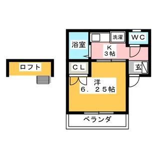 ラグハウス【2階】の間取り