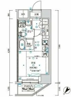 スパシエエール横浜【2階】の間取り