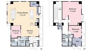 Duplex AOKI【2階】の間取り