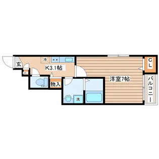 Befine長町南【1階】の間取り