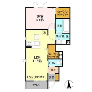 クレア II【1階】の間取り