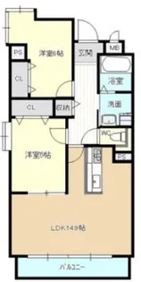 メゾン島田(リノシス)【6階】の間取り