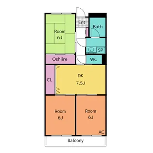 ウエストヒルズ【1階】の間取り