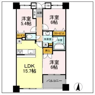 aieいわき駅前【12階】の間取り