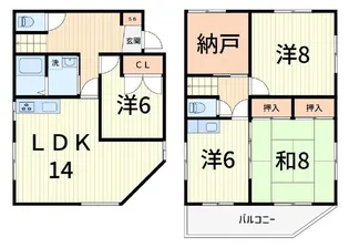 東京都葛飾区金町5【一戸建】の間取り