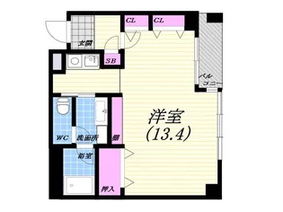 兵庫県芦屋市平田北町【マンション】の間取り