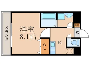 GRAZIA 南河原【4階】の間取り