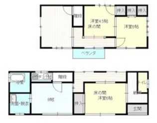 東京都足立区大谷田3【一戸建】の間取り