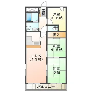 メゾン太平洋【6階】の間取り
