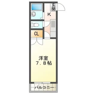 カレッジハウス 8【1階】の間取り