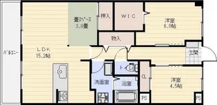 静岡県浜松市中央区東若林町【マンション】の間取り