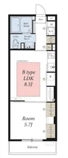 リブリCross-TK【2階】の間取り