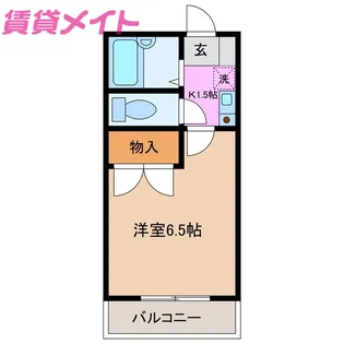 レオパレスブリリアント幸【1階】の間取り