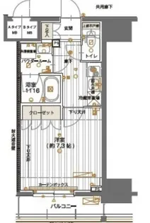 メインステージ神田須田町【8階】の間取り