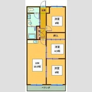 ファミール【3階】の間取り