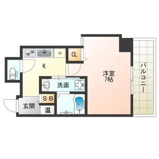 レグゼスタ福島【8階】の間取り