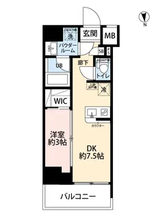 スパシエ新板橋【5階】の間取り