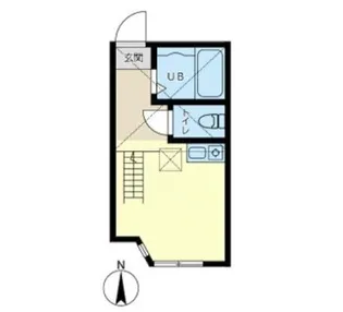 ユナイト浅田セシリアの瞳【1階】の間取り