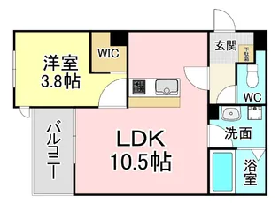 福岡県北九州市小倉北区片野1【アパート】の間取り