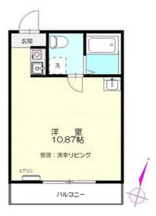 ドルフィンスルーワン【1階】の間取り