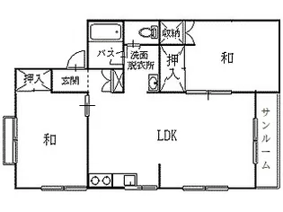 シャトリエ北村【2階】の間取り