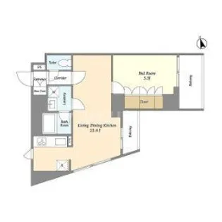 オープンブルーム綾瀬【3階】の間取り