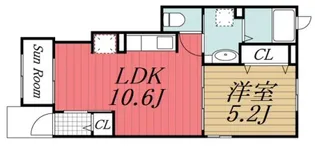 千葉県市原市今津朝山【アパート】の間取り