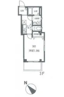 ハックベリーグレイス【3階】の間取り