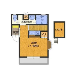 エスプワールI【2階】の間取り