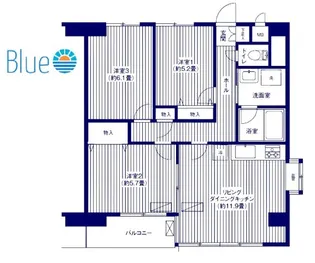 ベイ・イースト【8階】の間取り