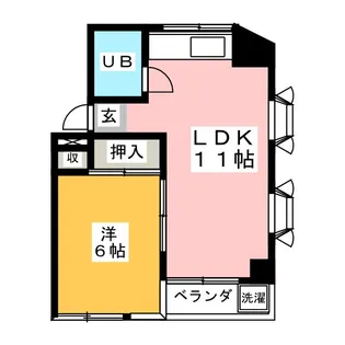ハイム恋ヶ窪【1階】の間取り